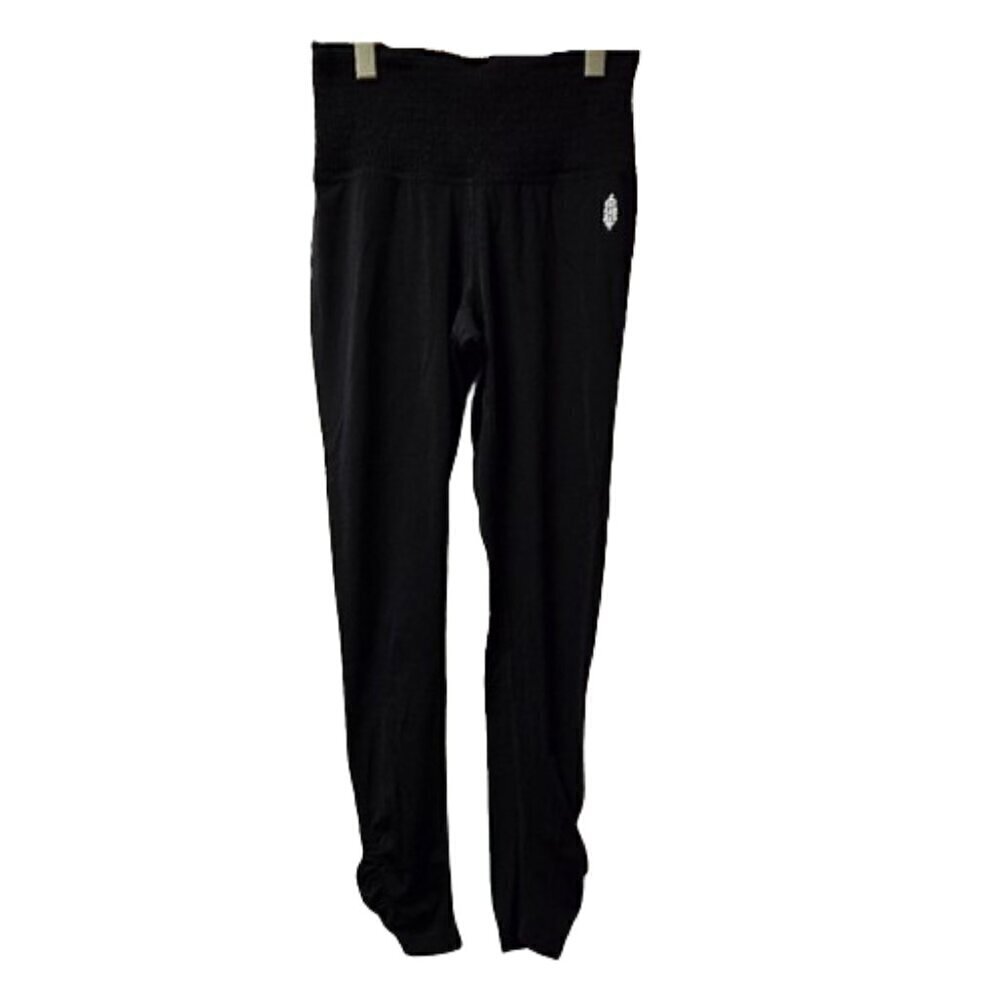 Free People Movement FP Black Ruched Waist Leggings